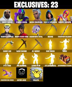 (PC/PSN) 329 SKINS 🔥 Shady Doggo 🔥 Strong Guard 🔥 Recon Champion 🔥 FNCS 3:1 Champion 🔥 Dummy Supreme 🔥 Naruto Uzumaki 🔥 100 VB | PARENTAL CONTROLS — Fortnite account listing
