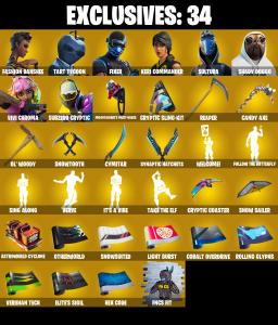 (PC/PSN/XBOX) 150 SKINS 💫 Fashion Banshee ⚡️ Tart Tycoon 💍 Fixer ⚡️ Keri Commander 💍 Sultura ⚡️ Shady Doggo 💍 Vivi Chroma | 50 V-Buck | PARENTAL CONTROLS — Fortnite account listing