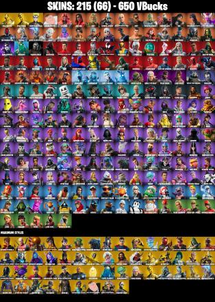 (PC) 215 SKINS π₯ Gold Brutus π₯ Gold Midas π₯ Naruto Uzumaki π₯ Peter Griffin π₯ Valeria π₯ Joltara π₯ Zeus π₯ Eternal Knight π₯ 650 V-Bucksπ₯ PARENTAL CONTROLS β image 2