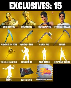 (PC/PSN) 224 SKINS 🔥 Renegade Raider 🔥 Aerial Assault Trooper 🔥 Gold Brutus 🔥 Gold Midas 🔥 The Champion 🔥 Pitch Patroller 🔥 0 V-Bucks🔥 PARENTAL CONTROLS — Fortnite account listing