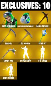 (PC/PSN) 204 SKINS 🔥 Renegade Raider 🔥 FNCS Renegade 🔥 Peter Griffin 🔥 Valeria 🔥 Son Gohan 🔥 Joltara 🔥 Spectra Knight 🔥 100 V-Bucks🔥 PARENTAL CONTROLS — Fortnite account listing