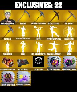 (PC/PSN/XBOX) 193 SKINS π« Naruto Uzumaki β‘οΈ Raz π Fade β‘οΈ Valeria π Eternal Knight β‘οΈ Predator π The Origin β‘οΈ Era π The Foundation | 550 V-Buck | PARENTAL CONTROLS β Fortnite account listing