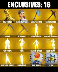 (PC/PSN/XBOX) 950 VB) 221 SKINS 🔥 Gold Midas 🔥 Kata Captain 🔥 Predator 🔥 Spectra Knight 🔥 Kymera 🔥 Valeria 🔥 Peter Griffin 🔥 The Cube Queen | PARENTAL CONTROLS — Fortnite account listing