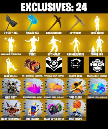 (PC) 315 SKINS π₯ Menace π₯ Predator π₯ Raz π₯ Ruin π₯ Omegarok π₯ Driftwalker π₯ Mecha Cuddle Master π₯ Renzo the Destroyer π₯ Mizuki π₯ 1100 VB | PARENTAL CONTROLS β image 1