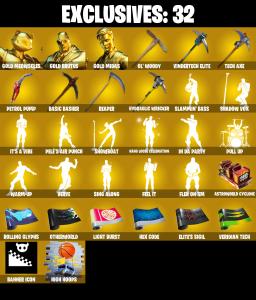 (PC/PSN/XBOX) 293 SKINS ๐ซ Renegade Raider โก๏ธ Aerial Assault Trooper ๐ Gold Meowscles โก๏ธ Gold Brutus ๐ Gold Midas โก๏ธ The Imagined | 100 V-Buck | PARENTAL CONTROLS โ Fortnite account listing