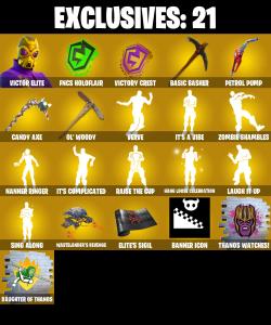 (PC/PSN/XBOX) 242 SKINS ๐ซ Victor Elite โก๏ธ The Ageless ๐ Kymera โก๏ธ Peter Griffin ๐ Nezumi โก๏ธ Vi ๐ Joey โก๏ธ Renzo the Destroyer | 0 V-Buck | PARENTAL CONTROLS โ Fortnite account listing