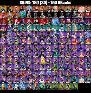 (PC/XBOX) 180 SKINS 🔥 Xander 🔥 Era 🔥 Paradigm (Reality-659) 🔥 The Foundation 🔥 Nezumi 🔥 The Imagined 🔥 Zeus 🔥 Ronin 🔥 Snap 🔥 150 V-Buc PARENTAL CONTROLS — Fortnite account listing