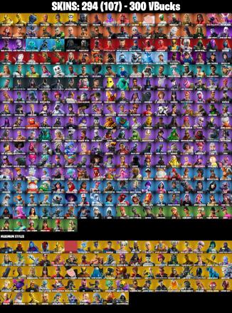 (PC/PSN/XBOX) 300 VB) 294 SKINS 🔥 Renegade Raider 🔥 Gold Brutus 🔥 Gold Midas 🔥 Tart Tycoon 🔥 Black Adam 🔥 Major Glory 🔥 Naruto Uzumaki | PARENTAL CONTROLS — image 7