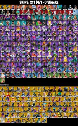 (PC/PSN) 211 SKINS 🔥 Huntmaster Saber 🔥 Arcane Jinx 🔥 Galaxy Scout 🔥 The Ageless 🔥 Snap 🔥 Malik 🔥 Nezumi 🔥 Cuddle Team Leader 🔥 0 V-Bucks🔥 PARENTAL CONTROLS — image 2