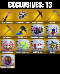 (PC/PSN/XBOX) 172 SKINS π« Optimus Prime β‘οΈ Zeus π Snap β‘οΈ Kado Thorne π Ronin β‘οΈ Inferno π Joltara β‘οΈ Era π The Ageless | 400 V-Buck | PARENTAL CONTROLS β Fortnite account listing