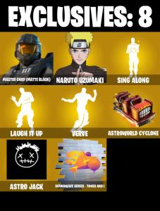 (PC/PSN) 164 SKINS 🔥 Master Chief (Matte Black) 🔥 Naruto Uzumaki 🔥 Joey 🔥 Era 🔥 John Wick 🔥 The Foundation 🔥 Torin 🔥 Kymera 🔥 50 V-Bucks PARENTAL CONTROLS — Fortnite account listing