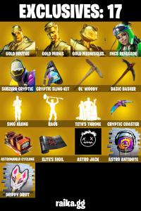 (PC/XBOX) 100 VB) 224 SKINS 🔥 Renegade Raider 🔥 Gold Brutus 🔥 Gold Midas 🔥 Gold Meowscles 🔥 FNCS Renegade 🔥 Subzero Cryptic  PARENTAL CONTROLS — Fortnite account listing
