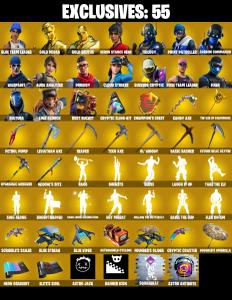 (PC/PSN/XBOX) 289 SKINS ๐ซ Renegade Raider โก๏ธ Blue Team Leader ๐ Gold Midas โก๏ธ Gold Brutus ๐ Heron Stance Hero โก๏ธ Trilogy | 750 V-Buck | PARENTAL CONTROLS โ Fortnite account listing