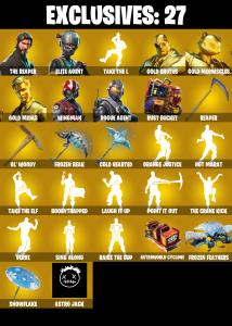 (PC/PSN/XBOX) 142 SKINS ๐ซ The Reaper โก๏ธ Elite Agent ๐ Gold Brutus โก๏ธ Gold Meowscles ๐ Gold Midas โก๏ธ Wingman ๐ Rogue Agent | 950 V-Buck | PARENTAL CONTROLS โ Fortnite account listing