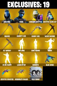 (PC) 370 SKINS 🔥 Renegade Raider 🔥 Aerial Assault Trooper 🔥 Sultura 🔥 Fixer 🔥 Subzero Cryptic 🔥 Galaxy Scout 🔥 Omegarok 🔥 1350 VB | PARENTAL CONTROLS — Fortnite account listing