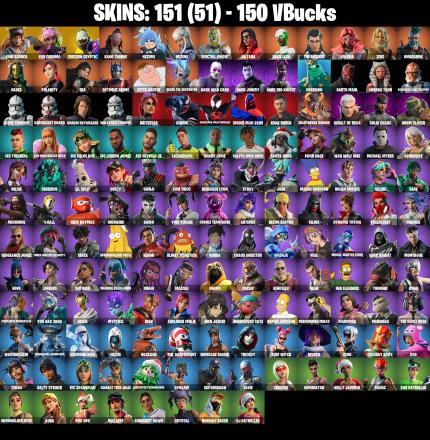 (PC/PSN/XBOX) 151 SKINS 💫 Renegade Raider ⚡️ Lina Scorch 💍 Vivi Chroma ⚡️ Subzero Cryptic 💍 Kado Thorne ⚡️ Nezumi 💍 Mizuki | 150 V-Buck | PARENTAL CONTROLS — image 2