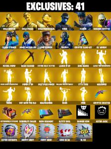 (PC/XBOX) 203 SKINS ๐ฅ Renegade Raider ๐ฅ Gold Brutus ๐ฅ Gold Midas ๐ฅ Gold Meowscles ๐ฅ Fixer ๐ฅ Florin ๐ฅ Subzero Cryptic ๐ฅ 900 V-Buc๐ฅ PARENTAL CONTROLS โ Fortnite account listing