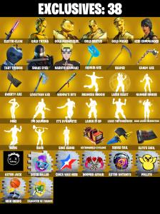 (PC) 323 SKINS 🔥 Gold TNTina 🔥 Gold Meowscles 🔥 Gold Brutus 🔥 Gold Midas 🔥 Keri Commander 🔥 Tart Tycoon 🔥 Snake Eyes 🔥 250 VB | PARENTAL CONTROLS — Fortnite account listing