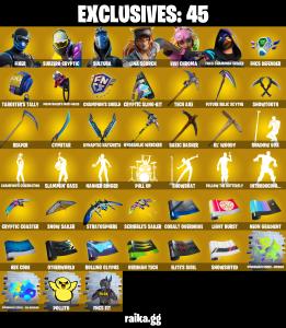 (PC/XBOX) 300 VB) 194 SKINS 🔥 Fixer 🔥 Subzero Cryptic 🔥 Sultura 🔥 Lina Scorch 🔥 Vivi Chroma 🔥 FNCS Champion Seeker 🔥 The Origin 🔥 The Ageless PARENTAL CONTROLS — Fortnite account listing