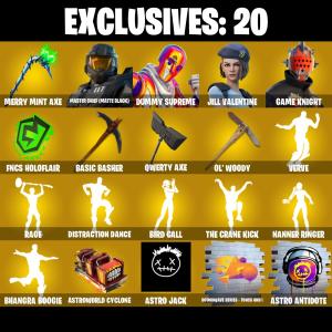 💥 EXCLUSIVE OFFER 💥(PC/PSN/XBOX) 271 SKINS 💫 Master Chief (Matte Black) ⚡️ Dummy Supreme 💍 Jill Valentine ⚡️ Game Knight 💍 The Ageless ⚡️ Kymera 💍 Peter Griffin | 3150 V-Buck | PARENTAL CONTROLS — Fortnite account listing