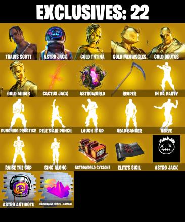 (PC/PSN) 152 SKINS 🔥 RENEGADE RAIDER 🔥 TRAVIS SCOTT 🔥 ASTRO JACK 🔥 GOLD TNTINA 🔥 GOLD MEOWSCLES 🔥 GOLD BRUTUS 🔥 GOLD MIDAS 🔥 SNAP 🔥 250 VB | PARENTAL CONTROLS — image 8
