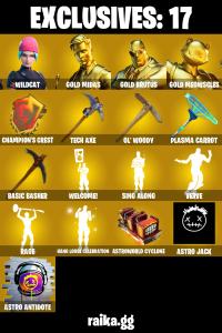 ๐ฅ EXCLUSIVE OFFER ๐ฅ(PC/PSN/XBOX) 131 SKINS ๐ซ Wildcat โก๏ธ Gold Midas ๐ Gold Brutus โก๏ธ Gold Meowscles ๐ Era โก๏ธ Predator ๐ The Imagined โก๏ธ Snap ๐ Kymera / | 0 V-Buck | PARENTAL CONTROLS โ Fortnite account listing