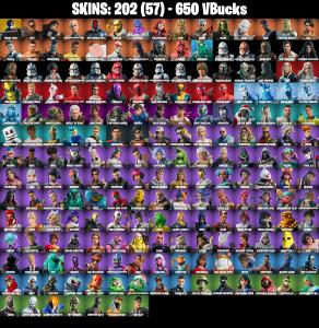 (PC) 202 SKINS 🔥 Renegade Raider 🔥 Master Chief 🔥 Snake Eyes 🔥 Joey 🔥 Era 🔥 Paradigm (Reality-659) 🔥 The Foundation 🔥 Raptor 🔥 650 V-Buc PARENTAL CONTROLS — Fortnite account listing