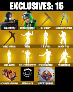 (PC/PSN) 191 SKINS 🔥 Renegade Raider 🔥 Snake Eyes 🔥 FNCS Renegade 🔥 Renzo the Destroyer 🔥 Menace 🔥 Raz 🔥 Hades 🔥 Joey 🔥 250 V-Bucks PARENTAL CONTROLS — Fortnite account listing