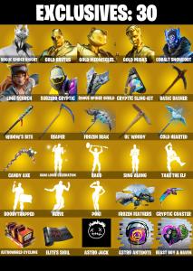 (PC) 179 SKINS 🔥 Renegade Raider 🔥 Rogue Spider Knight 🔥 Gold Brutus 🔥 Gold Meowscles 🔥 Gold Midas 🔥 Cobalt Snowfoot 🔥 700 V-Bucks PARENTAL CONTROLS — Fortnite account listing