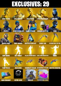 (PC/XBOX) 233 SKINS 🔥 Renegade Raider 🔥 Gold TNTina 🔥 Gold Brutus 🔥 Gold Midas 🔥 Gold Meowscles 🔥 Sultura 🔥 Trilogy 🔥 Point Patroller 🔥 850 VB 🔥 PARENTAL CONTROLS — Fortnite account listing