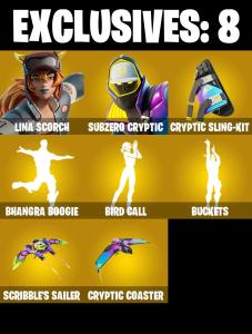 (PC/XBOX) 162 SKINS 🔥 Lina Scorch 🔥 Subzero Cryptic 🔥 Peter Griffin 🔥 Valeria 🔥 Zeus 🔥 Spectra Knight 🔥 Kado Thorne 🔥 0 V-Bucks PARENTAL CONTROLS — Fortnite account listing