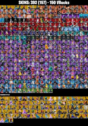 (PC) 392 SKINS 🔥 Master Chief 🔥 Gold Kratos 🔥 Sultura 🔥 Victor Elite 🔥 Cloud Striker 🔥 Fixer 🔥 Game Knight 🔥 Subzero Cryptic 🔥 150 VB | PARENTAL CONTROLS — image 2