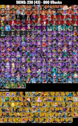 (PC/XBOX) 230 SKINS π₯ Naruto Uzumaki π₯ Snap π₯ Twyn π₯ Raz π₯ Spectra Knight π₯ The Ageless π₯ Predator π₯ Renzo the Destroyer π₯ Era π₯ Omegarok π₯ 800 VB | PARENTAL CONTROLS β image 2