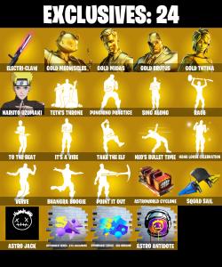 (PC/PSN/XBOX) 252 SKINS 💫 Gold Meowscles ⚡️ Gold Midas 💍 Gold Brutus ⚡️ Gold TNTina 💍 Naruto Uzumaki ⚡️ Zero 💍 Zeus ⚡️ Lynx | 100 V-Buck | PARENTAL CONTROLS — Fortnite account listing