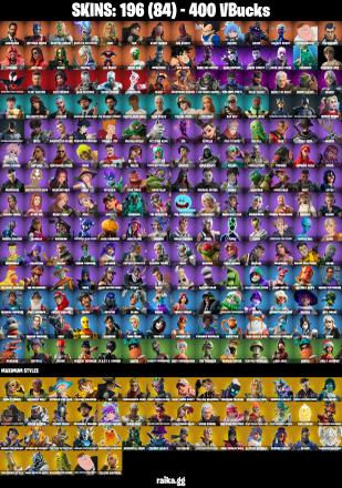 (PC/PSN) 400 VB) 196 SKINS 🔥 John Wick 🔥 Optimus Prime 🔥 Spectra Knight 🔥 Renzo the Destroyer 🔥 Zeus 🔥 Era 🔥 Kado Thorne 🔥 Red Knight 🔥 Vegeta PARENTAL CONTROLS — image 2