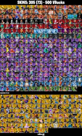 (PC/PSN/XBOX) 305 SKINS 💫 Renegade Raider ⚡️ Gold Midas 💍 Gold Brutus ⚡️ Gold Meowscles 💍 Naruto Uzumaki ⚡️ Snake Eyes | 500 V-Buck | PARENTAL CONTROLS — image 2