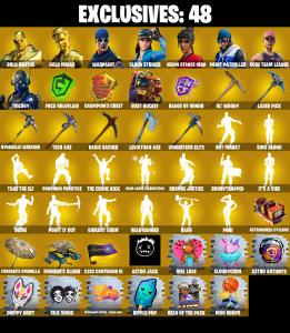 (PC/XBOX) OG STW ๐ฅ 267 SKINS ๐ฅ Gold Brutus ๐ฅ Gold Midas ๐ฅ Cloud Striker ๐ฅ Heron Stance Hero ๐ฅ Point Patroller ๐ฅ Trilogy ๐ฅ 100 V-Bucks๐ฅ PARENTAL CONTROLS โ Fortnite account listing