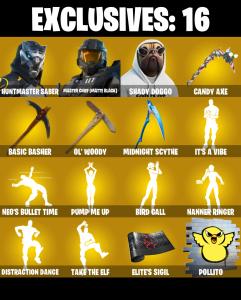 (PC) 320 SKINS 🔥 Renegade Raider 🔥 Huntmaster Saber 🔥 Master Chief (Matte Black) 🔥 Shady Doggo 🔥 Predator 🔥 Ruin 🔥 Driftwalker 🔥 50 VB | PARENTAL CONTROLS — Fortnite account listing