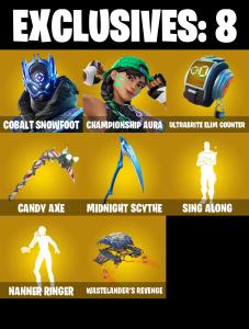(PC/XBOX) 176 SKINS 🔥 Cobalt Snowfoot 🔥 Championship Aura 🔥 Era 🔥 Paradigm (Reality-659) 🔥 The Foundation 🔥 Nezumi 🔥 50 V-Bucks PARENTAL CONTROLS — Fortnite account listing