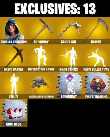 (PC/XBOX) 251 SKINS 🔥 FNCS 3:1 Champion 🔥 Backlash 🔥 Torin 🔥 The Imagined 🔥 The Origin 🔥 The Cube Queen 🔥 Kymera 🔥 Era 🔥 0 V-Buc🔥 PARENTAL CONTROLS — image 1