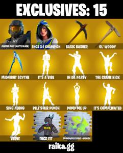 (PC/PSN) 1150 VB) 168 SKINS 🔥 Master Chief (Matte Black) 🔥 FNCS 3:1 Champion 🔥 Joey 🔥 Era 🔥 Paradigm (Reality-659) 🔥 The Foundation  PARENTAL CONTROLS — Fortnite account listing