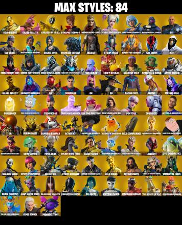(PC/PSN/XBOX) 199 SKINS π« Gold Brutus β‘οΈ Gold Midas π Raz β‘οΈ Omegarok π Kado Thorne β‘οΈ Fade π Valeria β‘οΈ Malik π Eternal Knight | 550 V-Buck | PARENTAL CONTROLS β image 3