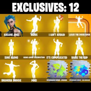 (PC/XBOX) 193 SKINS ๐ฅ Arcane Jinx ๐ฅ Joey ๐ฅ Peter Griffin ๐ฅ Snap ๐ฅ The Foundation ๐ฅ Mecha Cuddle Master ๐ฅ Malik ๐ฅ Ronin ๐ฅ 100 V-Buc PARENTAL CONTROLS โ Fortnite account listing