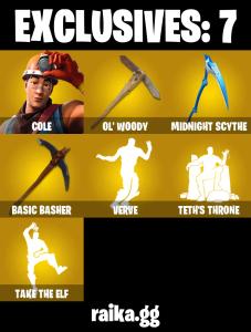 (PC) 300 VB) 177 SKINS π₯ Cole π₯ Fade π₯ Snap π₯ The Origin π₯ Spectra Knight π₯ The Imagined π₯ Torin π₯ Zeus π₯ Oppressor π₯ Lynx PARENTAL CONTROLS β Fortnite account listing