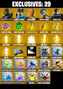 (PC) 334 SKINS 🔥 Renegade Raider 🔥 Master Chief (Matte Black) 🔥 Cloud Striker 🔥 Black Adam 🔥 Arcane Jinx 🔥 Snake Eyes 🔥 Menace 🔥 100 VB | PARENTAL CONTROLS — Fortnite account listing