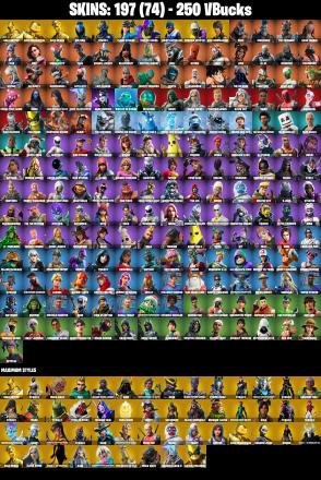 (PC/PSN/XBOX) 197 SKINS 💫 Gold Brutus ⚡️ Gold Meowscles 💍 Gold Midas ⚡️ Sultura 💍 Trilogy ⚡️ Cloud Striker 💍 Strong Guard | 250 V-Buck | PARENTAL CONTROLS — image 2