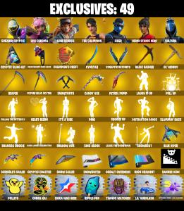 (PC/PSN/XBOX) 337 SKINS 💫 Renegade Raider ⚡️ Aerial Assault Trooper 💍 Subzero Cryptic ⚡️ Vivi Chroma 💍 Lina Scorch ⚡️ The Champion | 200 V-Buck | PARENTAL CONTROLS — Fortnite account listing