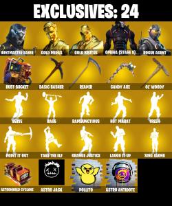 (PC/PSN/XBOX) 250 SKINS 💫 Renegade Raider ⚡️ Huntmaster Saber 💍 Gold Midas ⚡️ Gold Brutus 💍 Omega (stage 5) ⚡️ Rogue Agent | 200 V-Buck | PARENTAL CONTROLS — Fortnite account listing