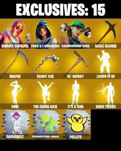(PC) 252 SKINS 🔥 Aerial Assault Trooper 🔥 Dummy Supreme 🔥 FNCS 3:1 Champion 🔥 Championship Aura 🔥 Mizuki 🔥 The Ageless 🔥 200 VB 🔥 PARENTAL CONTROLS — Fortnite account listing