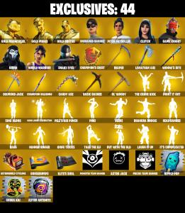 (PC) 387 SKINS 🔥 Gold Meowscles 🔥 Gold Midas 🔥 Gold Brutus 🔥 Unchained Ramirez 🔥 Pitch Patroller 🔥 Clutch 🔥 Game Knight 🔥 Grind | PARENTAL CONTROLS — Fortnite account listing